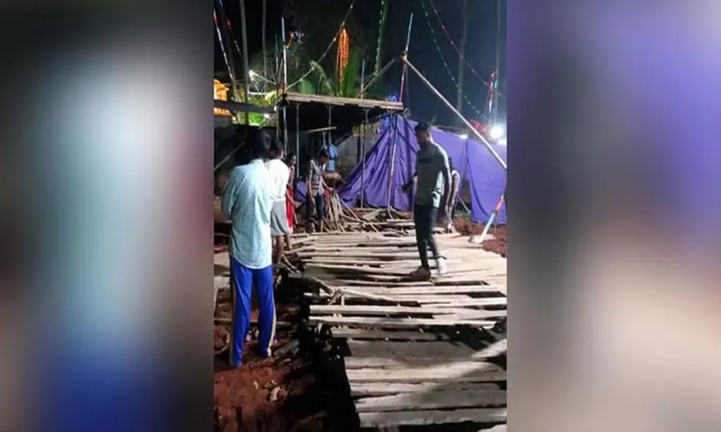 Kerala News: Temporary bridge built for Christmas celebrations collapses, many injured