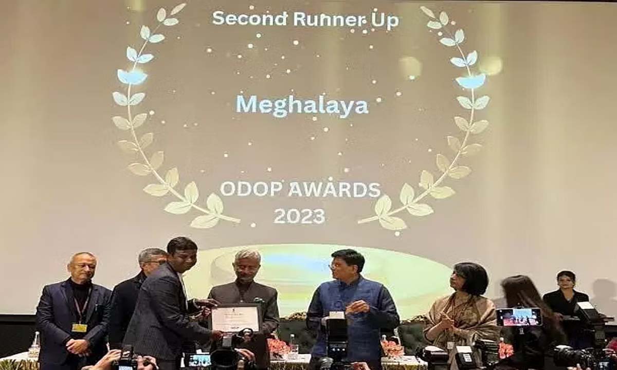 Meghalaya: Achieved 2nd runner up position in National ODOP Awards 2023