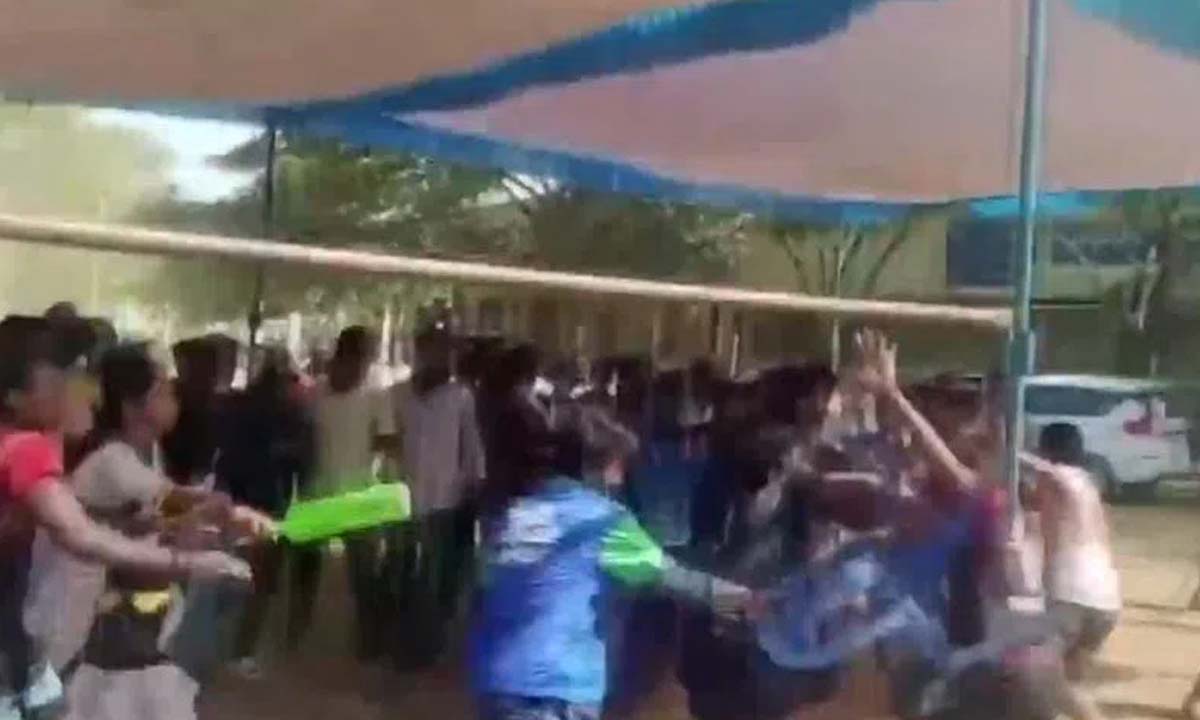 Nandyal: Kabaddi players kicking and punching each other, video goes viral