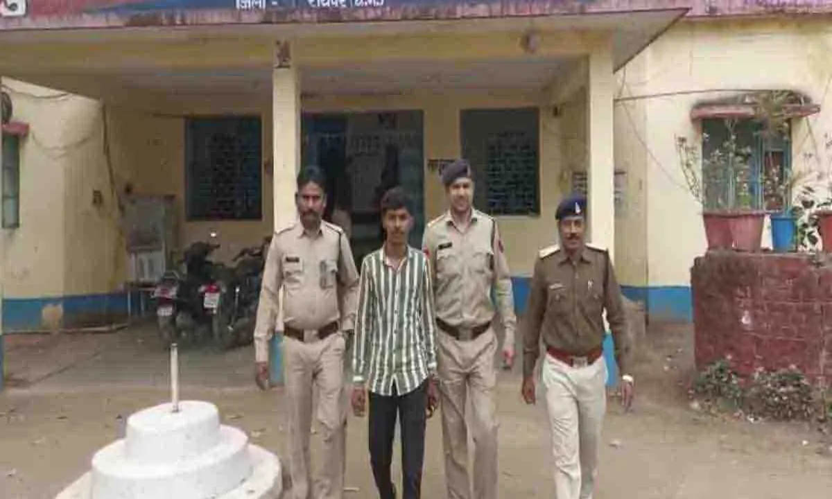 Rape of minor forcefully, accused arrested