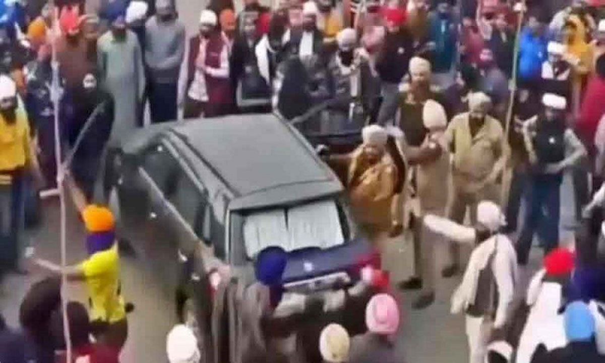 Gurdwara Management Committee Chairman's car attacked