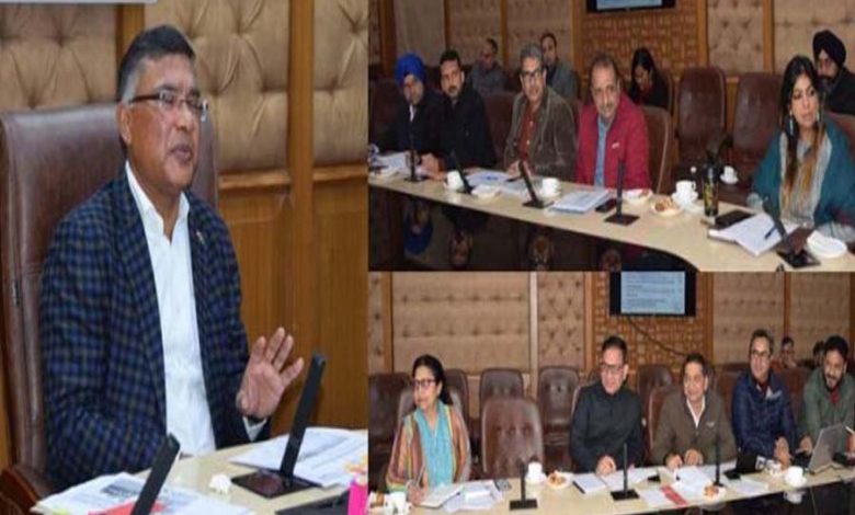 Shailendra reviews annual plan for HADP projects, pilot projects of SKUAST