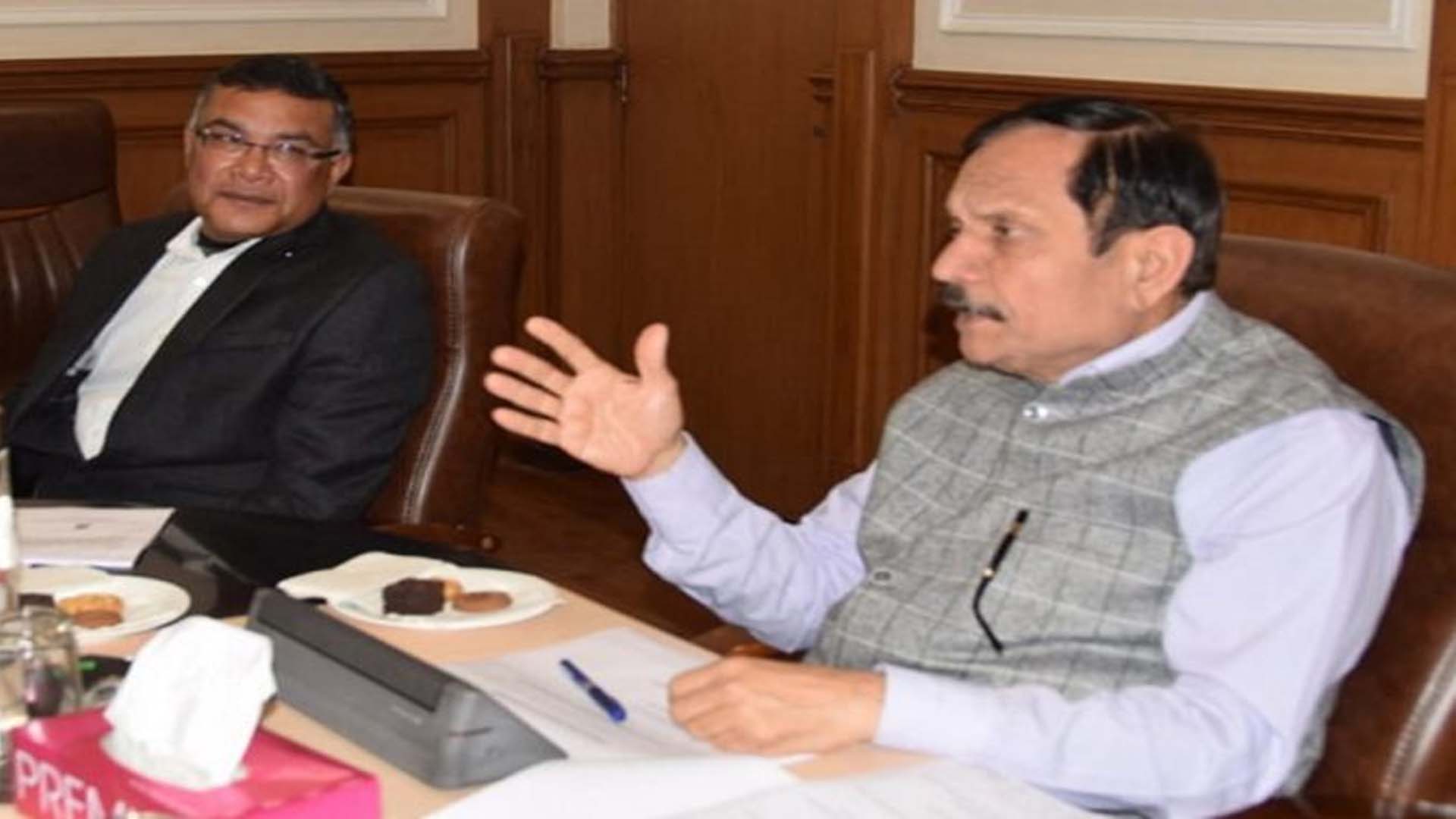 Advisor Bhatnagar reviews performance of Animal/Sheep Husbandry, Fisheries, Dairy sectors