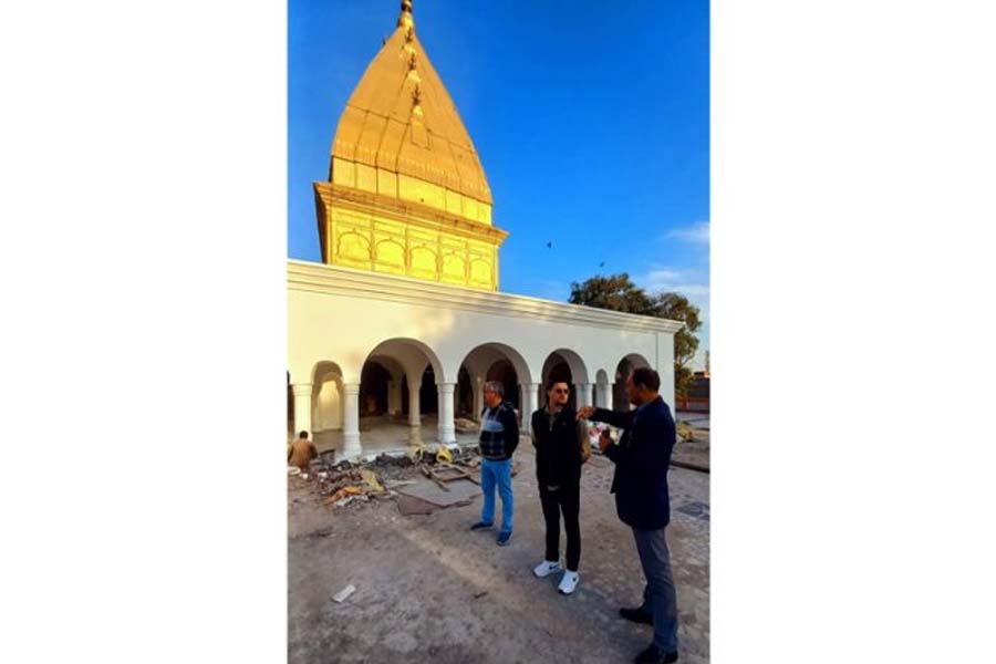 Martand Singh reviews renovation works at Ranbireshwar Temple