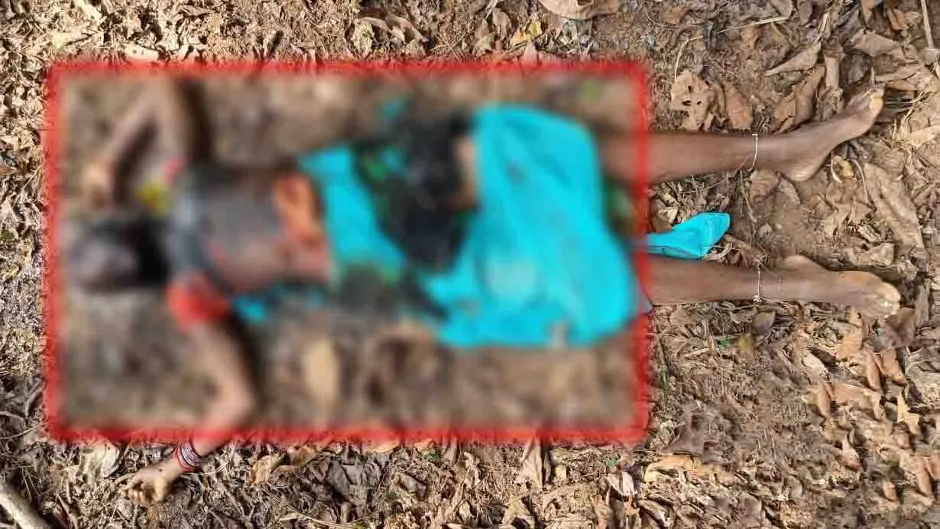 Half burnt body of woman found in the forest