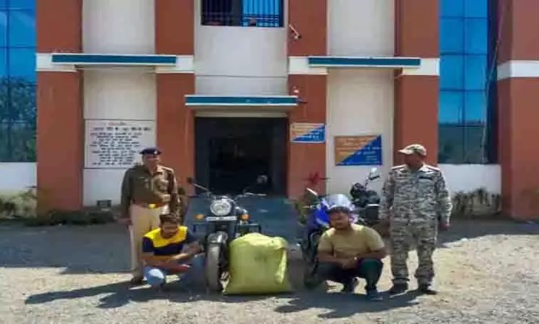 Ganja worth lakhs seized in Mahasamund, 3 smugglers arrested