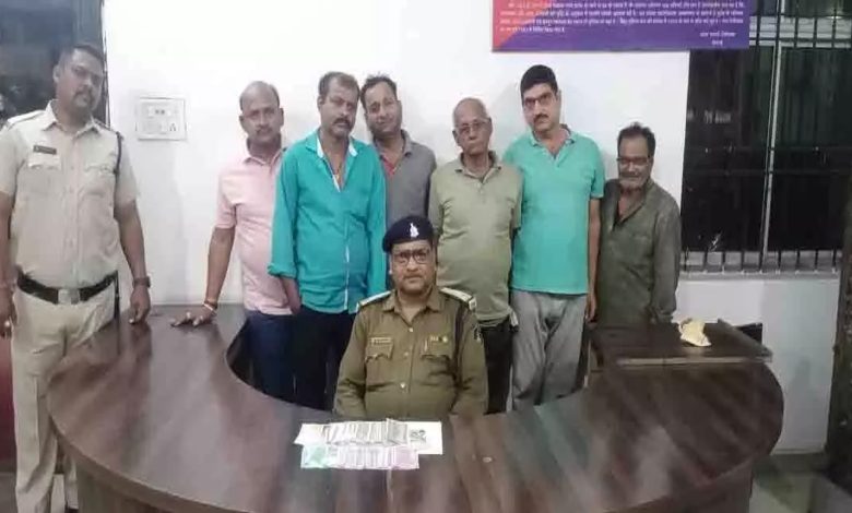 6 gamblers arrested for gambling in Sanjay Market