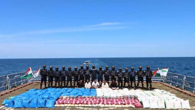 Navy seizes 3,300 KG drugs from boat in the sea