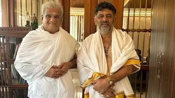 Before Lok Sabha elections, DK Shivakumar visited the shrine of Kukke Subramaniam