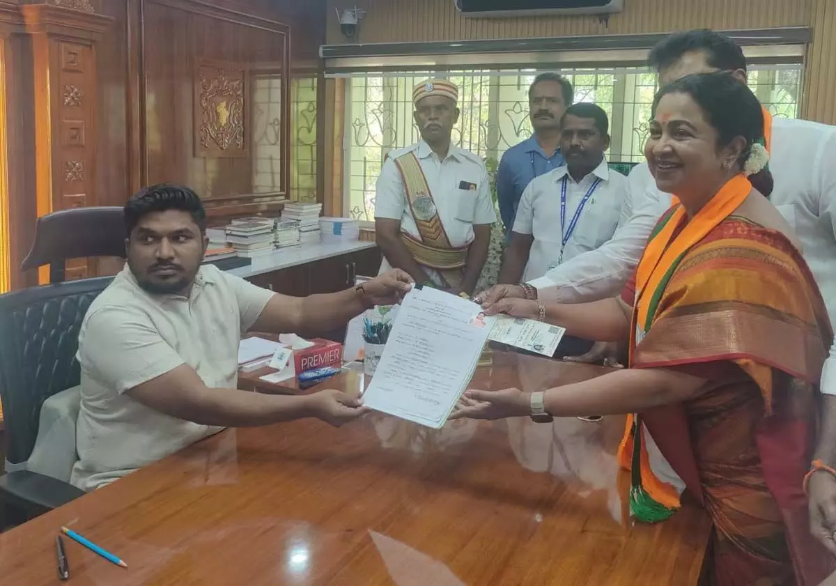 Lok Sabha elections: Manikam Tagore, Radhika, Vijayprabhakaran file nomination from Virudhunagar