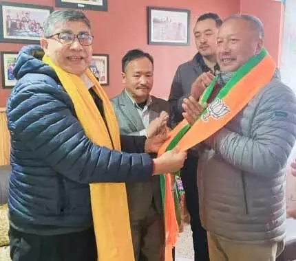 Former MLA Ugen Nedup joins BJP