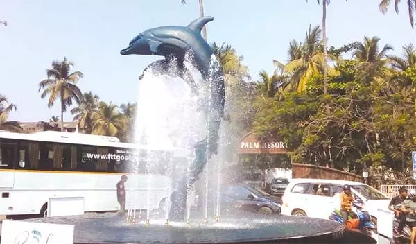 New Dolphin Circle fountain inaugurated in Calangute