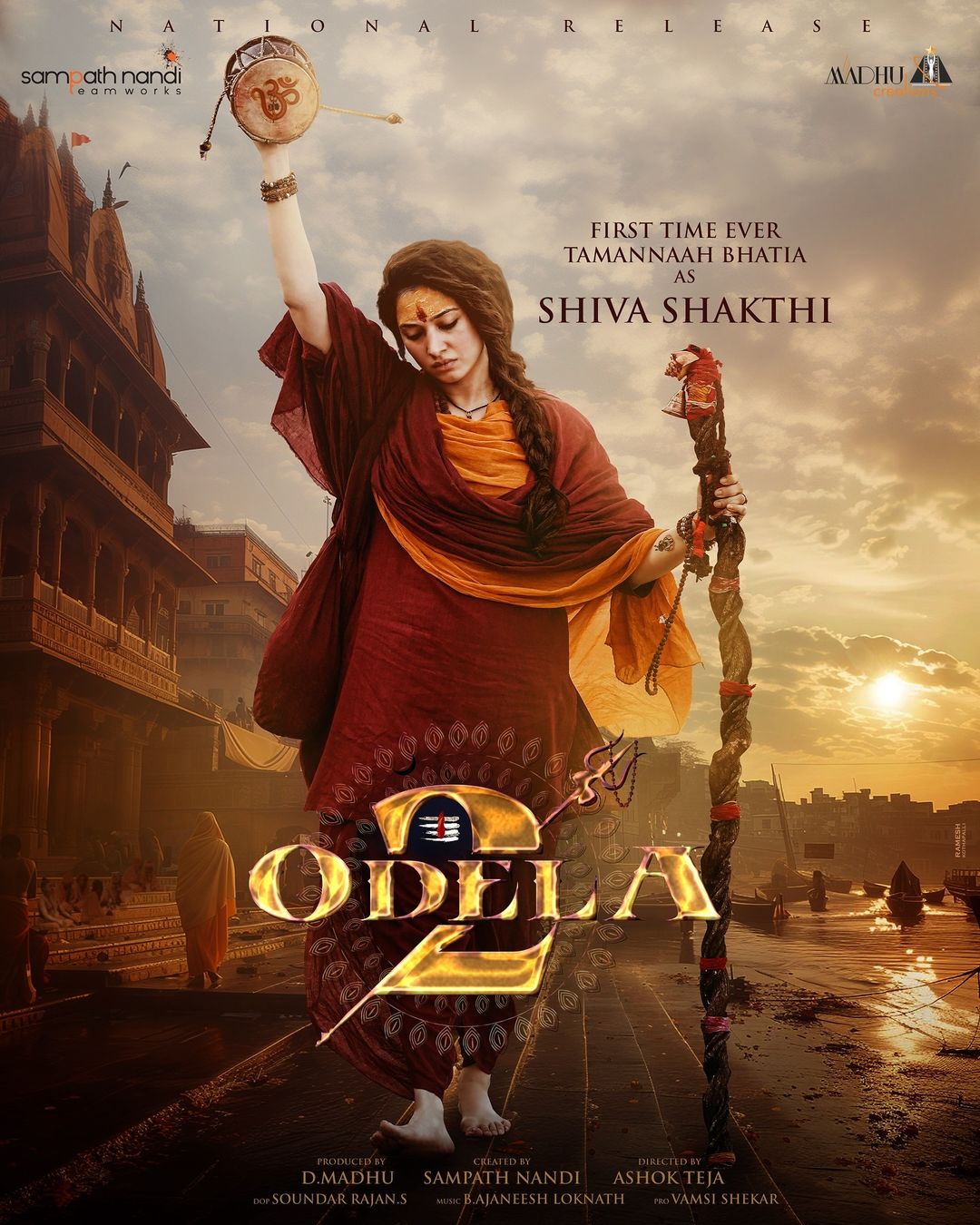 Tamannaah Bhatia shared her first look during the shooting of 'Odella 2'