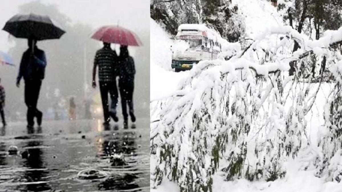 Light rain in Punjab since morning, snowfall alert in Himachal