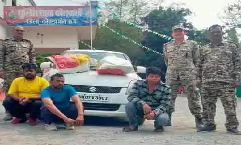 3 smugglers smuggling ganja worth lakhs arrested