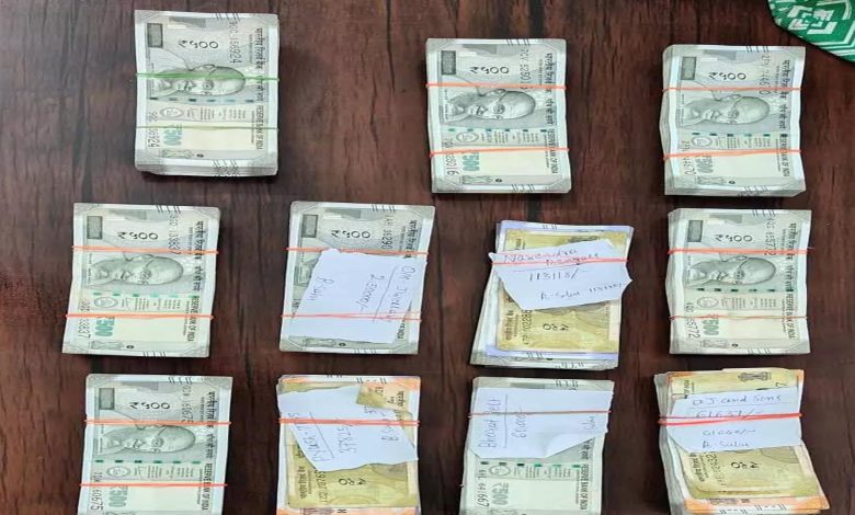 Police again caught 6 lakh 78 thousand cash in Raipur