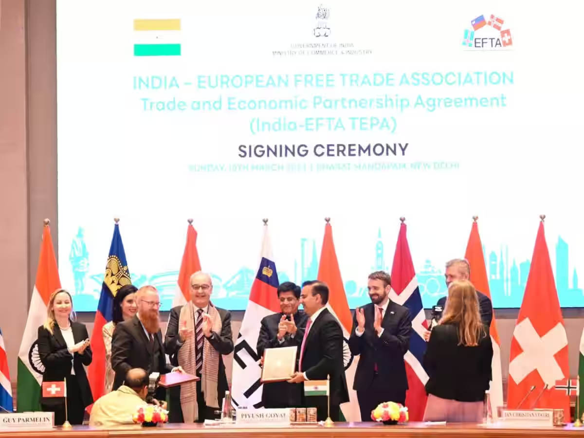 India signs agreement with group of four European countries, investment worth 100 billion dollars will come