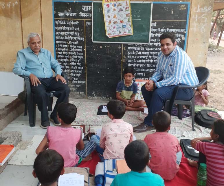 On the occasion of World Water Day, Dr. JK Tiwari visited Sudha Open School