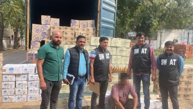 A large consignment of liquor being brought from Punjab was caught, one accused arrested