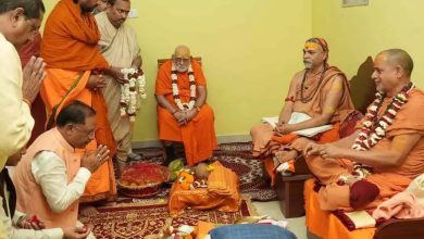 CM Vishnudev Sai had darshan of Jagadguru Swami Shri Avimukteshwaranand Saraswati and Sadanand Saraswati.