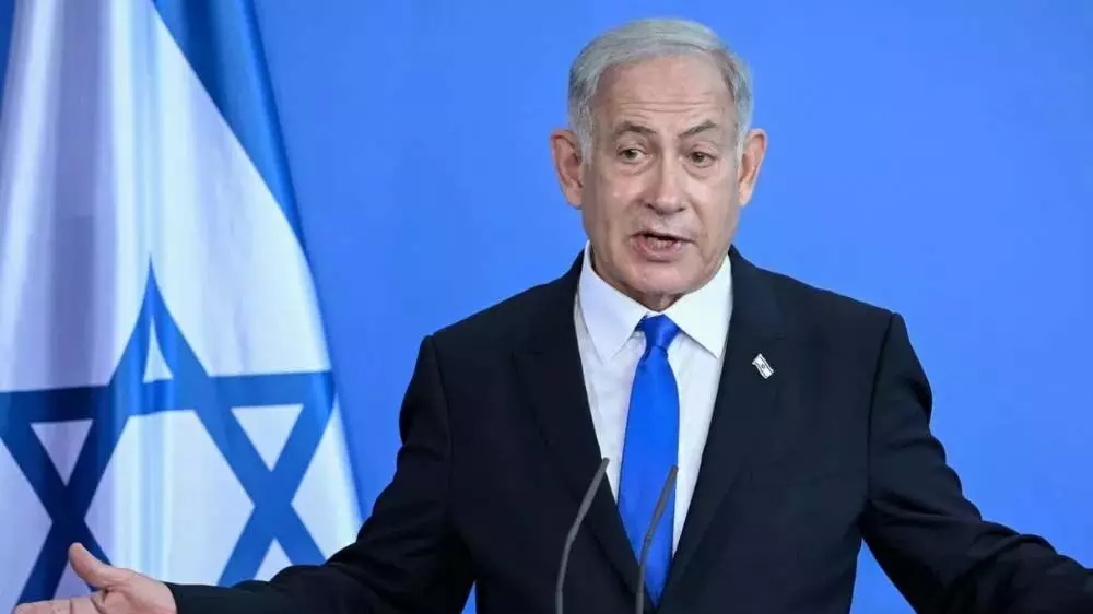 Prime Minister Benjamin Netanyahu meets families of people taken hostage in Gaza Strip