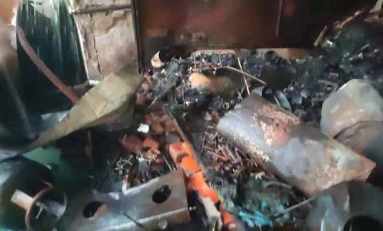 Cylinder burst in fire in shop, goods worth Rs 40 lakh destroyed