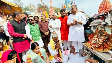 Lok Sabha candidate former CM Trivendra Singh Rawat reached Haridwar, offered prayers
