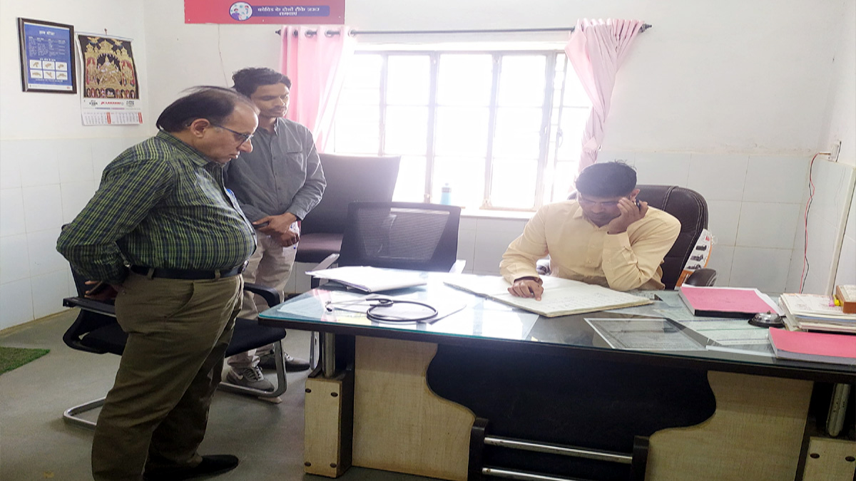 Additional District Collector conducted surprise inspection of CHC Ganji