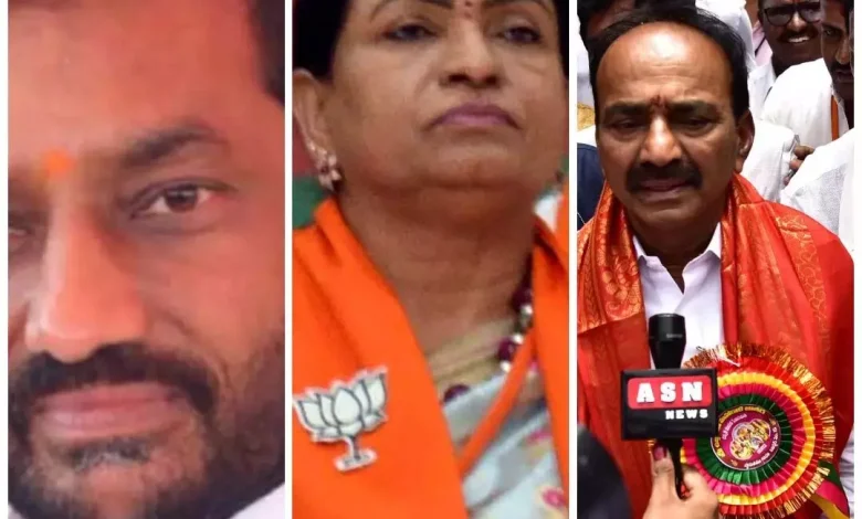 Lok Sabha elections: Raghunandan Rao, Aruna and Eatala filed nominations