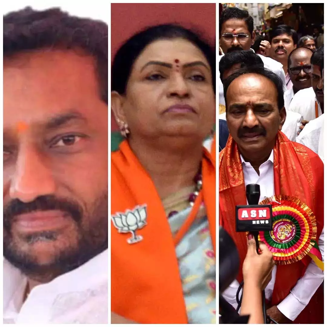 Lok Sabha elections: Raghunandan Rao, Aruna and Eatala filed nominations