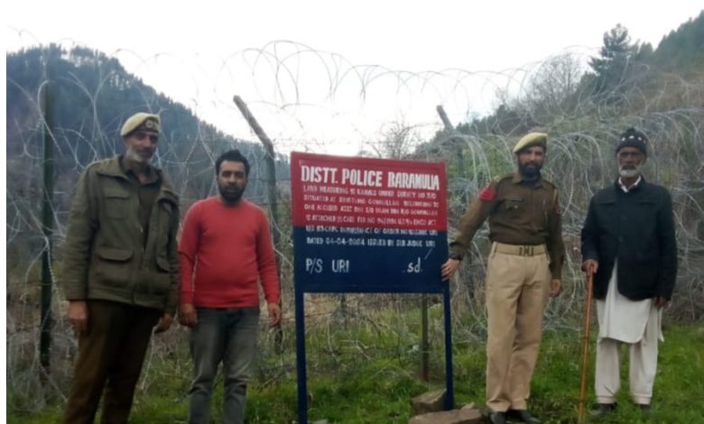 Police attached property of three declared criminals in Baramulla