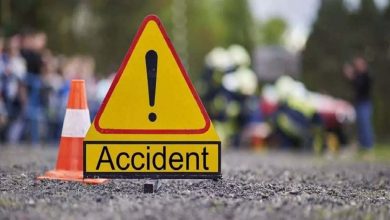 Five killed in road accident, car collides with bus