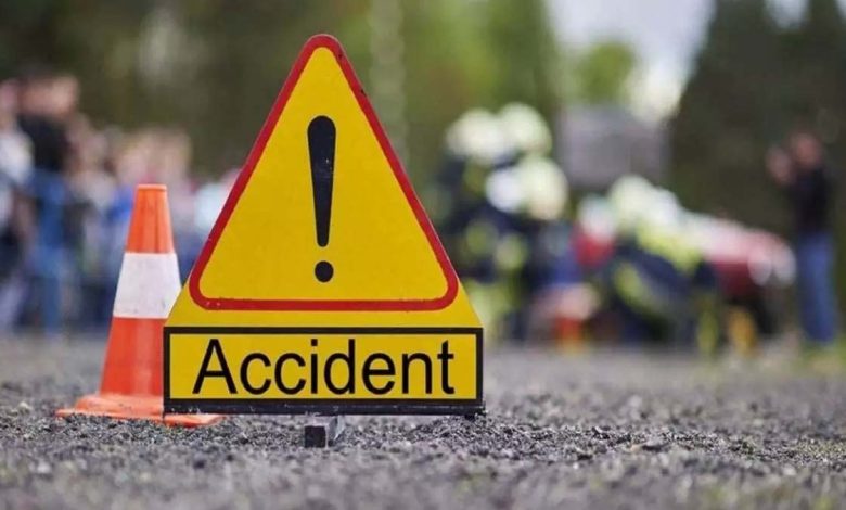 Five killed in road accident, car collides with bus