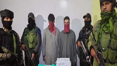 Two terrorist associates arrested with objectionable material in Shopian