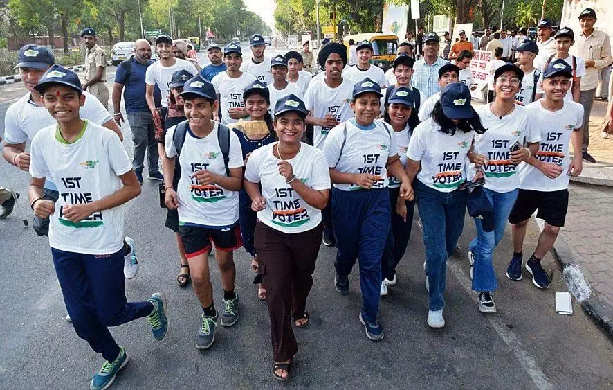 March organized for first time voters in Chandigarh