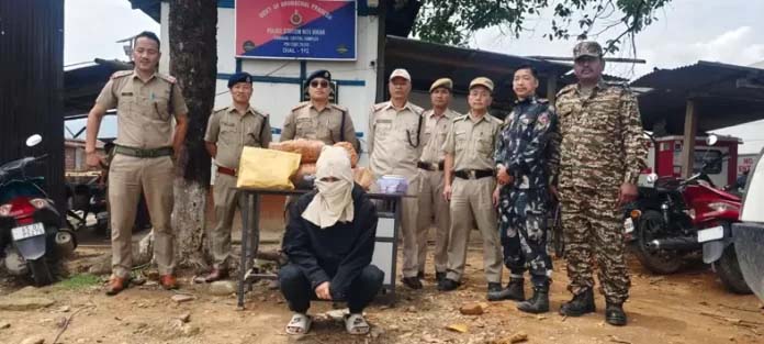 Police arrested a drug smuggler from the hotel, recovered 6534 grams of ganja