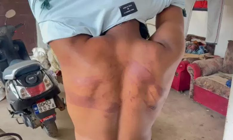 Bike riding miscreants brutally beat the young man, created ruckus in the police station