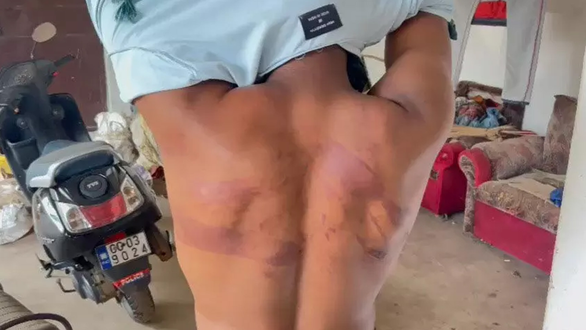 Bike riding miscreants brutally beat the young man, created ruckus in the police station