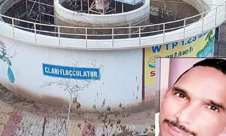 Dead body of pump operator in water tank