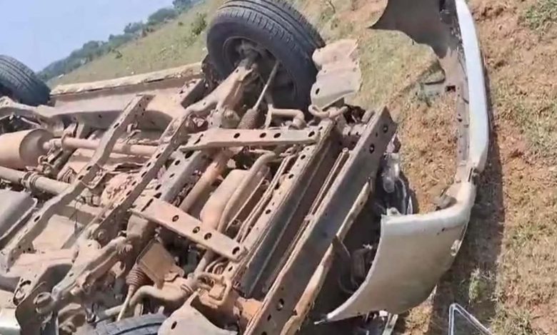 Innocent killed, three injured as car overturns