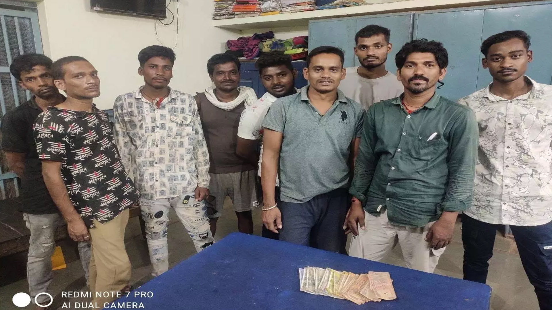 9 gamblers arrested for gambling near Mahanadi