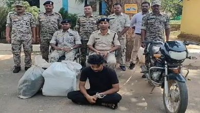 Ganja smuggler arrested, goods seized worth Rs 3 lakh