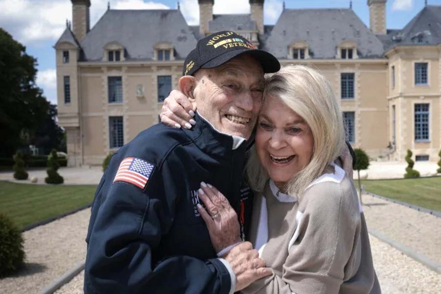 World War II, 100-year-old veteran, D-Day, 96-year-old fiancée, France, marriage,