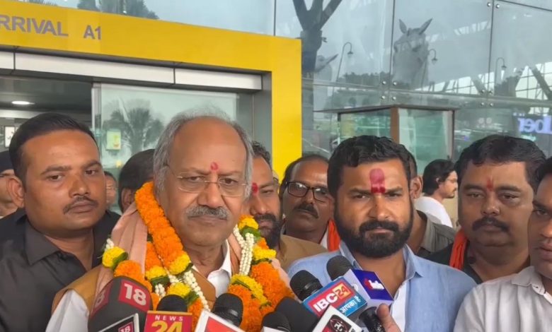 MP Brijmohan Agarwal reached Raipur, The Arang incident is not a mob lynching