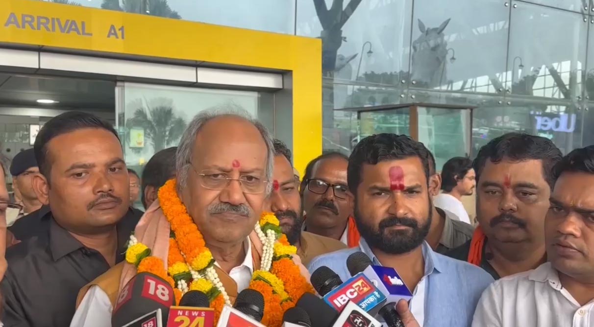 MP Brijmohan Agarwal reached Raipur, The Arang incident is not a mob lynching