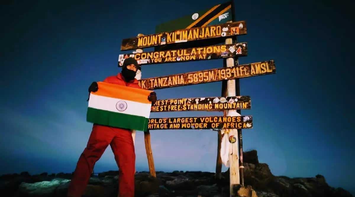 Shantanu Pratim Lahkar of Assam climbed Mount Uhuru, Africa's highest peak