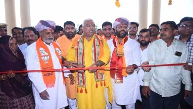 Minister Jawahar Singh Bedham inaugurated the newly constructed Chidkheda school building