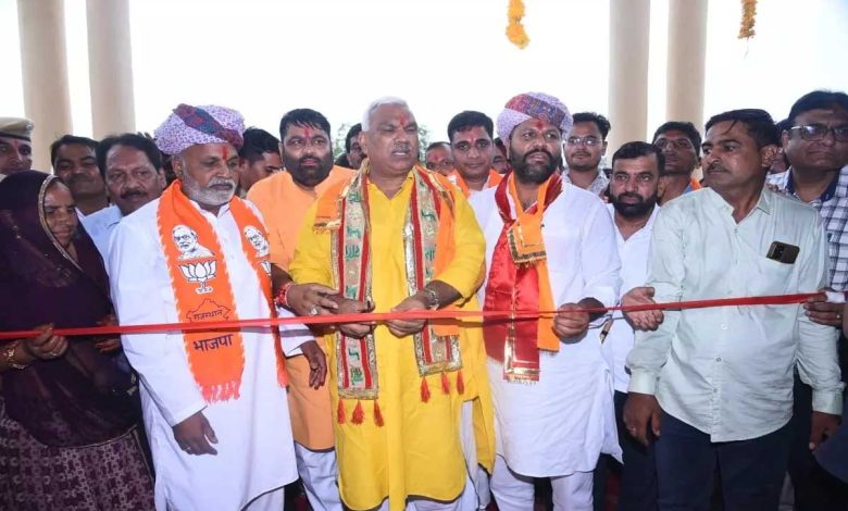 Minister Jawahar Singh Bedham inaugurated the newly constructed Chidkheda school building