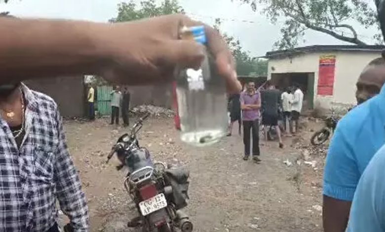 Chhattisgarh: Commotion in liquor shop, worm found in liquor bottle