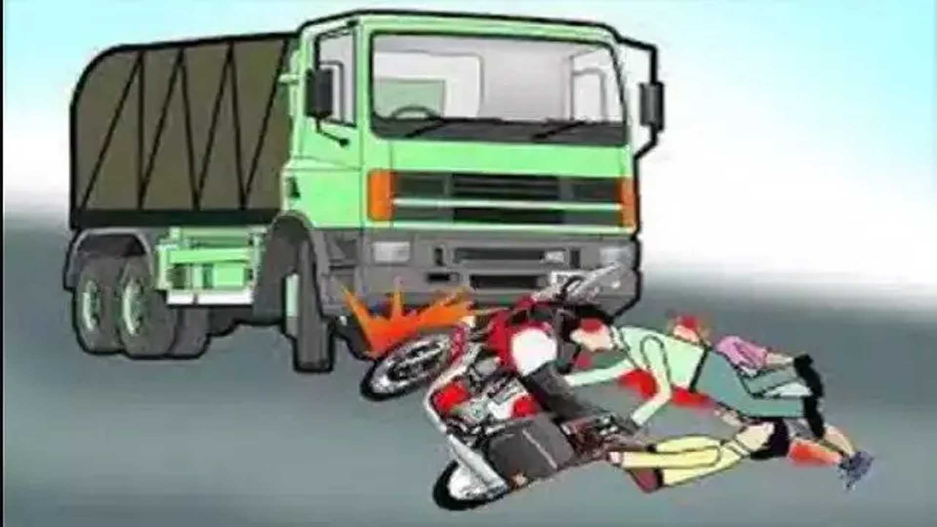 Kannauj: Container hits two bike riders, both youths die